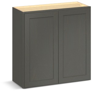 RELIABILT Parkstone II Wall Cabinet, Slate Stained, 30" W, 2 Doors, Fully Assembled - 641431 | Lowe's Pro Supply
